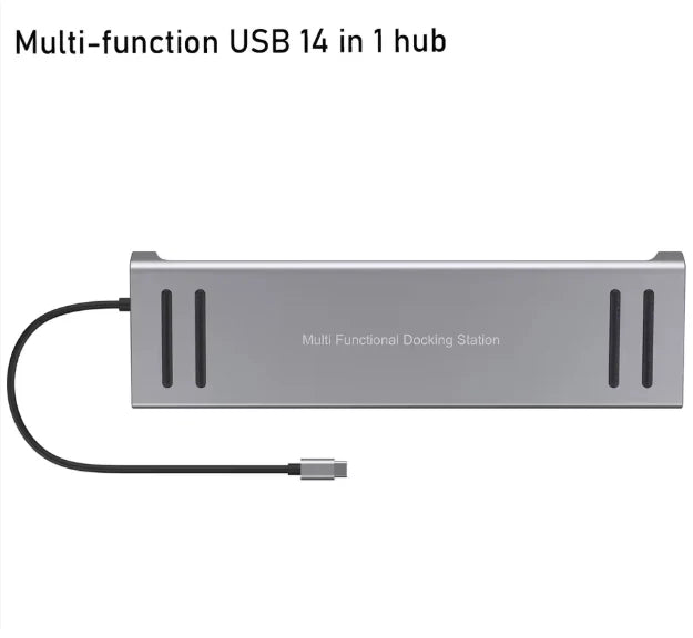 14-in-1 USB-C Docking Station | محطة توصيل USB-C متعددة