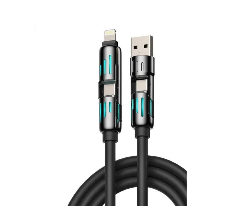 4-in-1 Multi USB Charging Cable | كيبل شحن متعدد 4 في 1